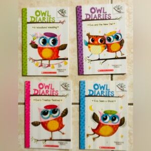 Scholastic Owl Diaries: Set of 4 Books-New.